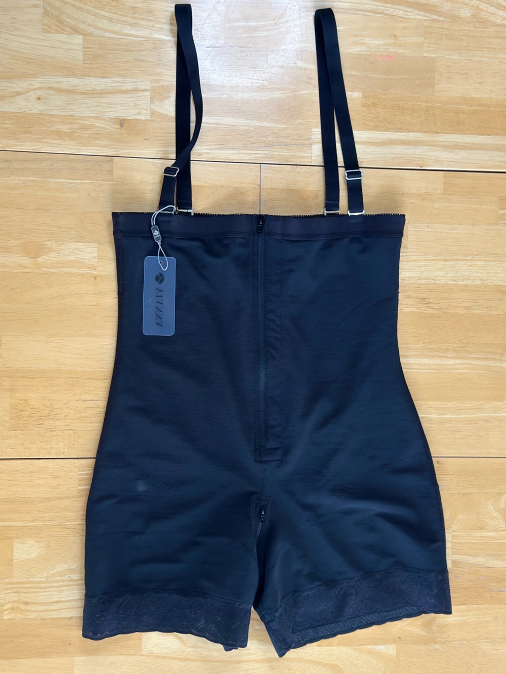 YIANNA black high-waisted shapewear shorts detachable straps 3XL - Excellent